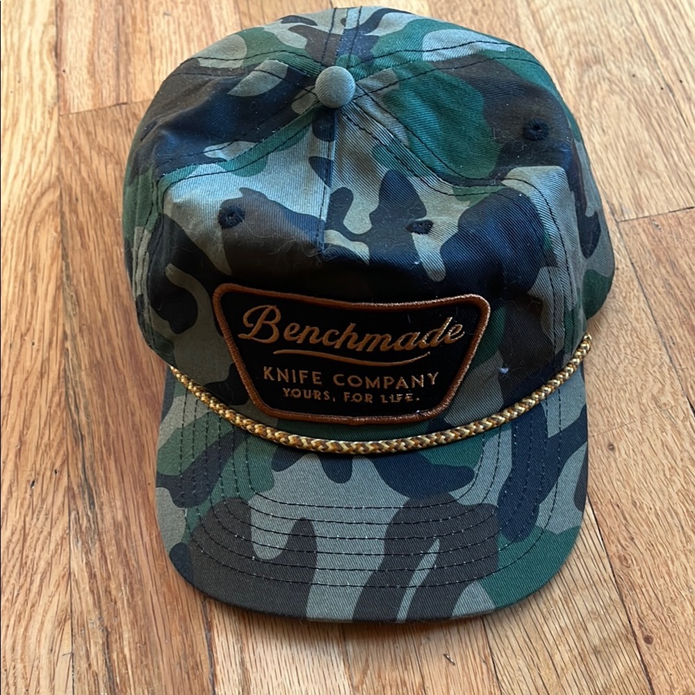 Benchmade Knife Co Camouflage Cap with Gold Accent